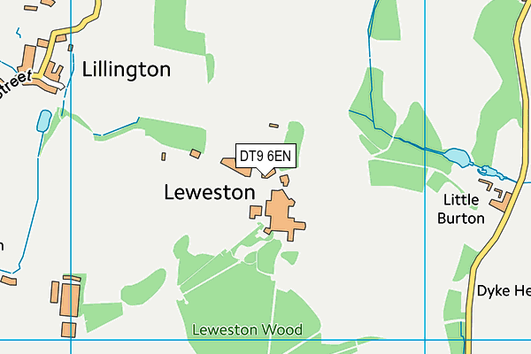 DT9 6EN map - OS VectorMap District (Ordnance Survey)