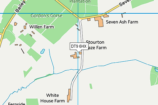 DT9 6HX map - OS VectorMap District (Ordnance Survey) DT9 6HX map - OS VectorMap District (Ordnance Survey)