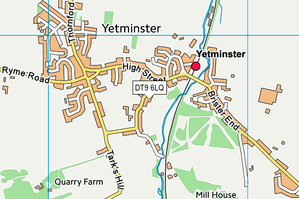 DT9 6LQ map - OS VectorMap District (Ordnance Survey) DT9 6LQ map - OS VectorMap District (Ordnance Survey)