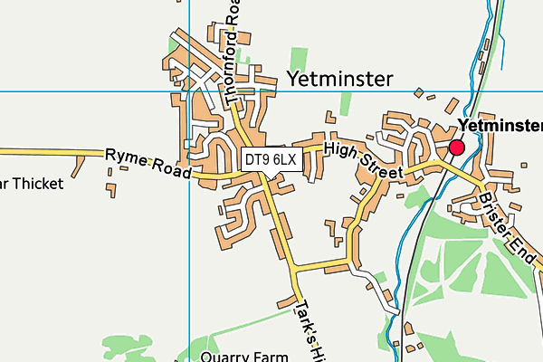 DT9 6LX map - OS VectorMap District (Ordnance Survey) DT9 6LX map - OS VectorMap District (Ordnance Survey)