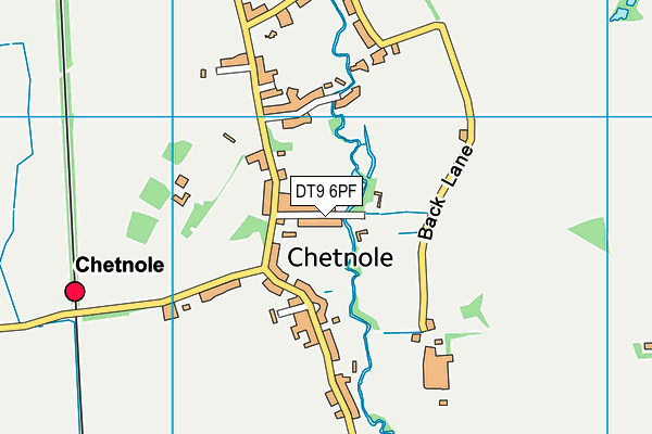 DT9 6PF map - OS VectorMap District (Ordnance Survey)