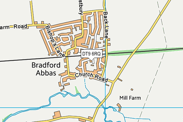 DT9 6RQ map - OS VectorMap District (Ordnance Survey)