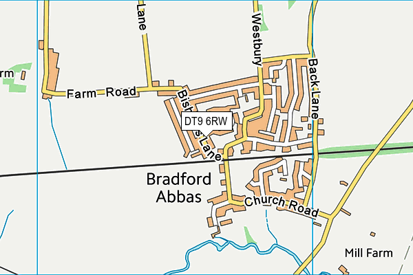 DT9 6RW map - OS VectorMap District (Ordnance Survey) DT9 6RW map - OS VectorMap District (Ordnance Survey)