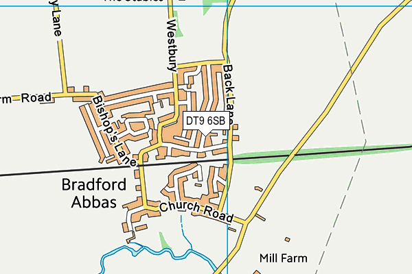 DT9 6SB map - OS VectorMap District (Ordnance Survey) DT9 6SB map - OS VectorMap District (Ordnance Survey)