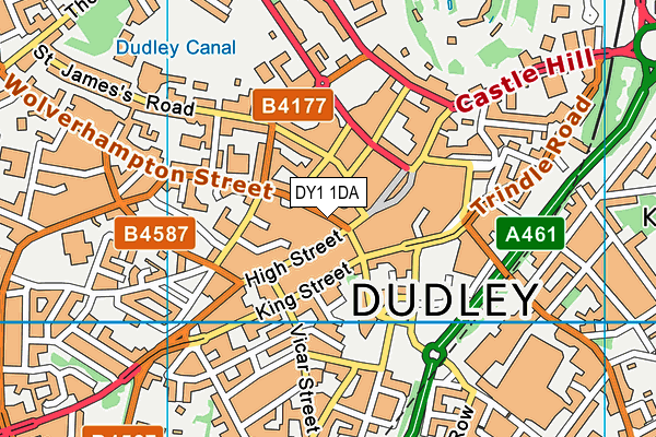 DY1 1DA map - OS VectorMap District (Ordnance Survey) DY1 1DA map - OS VectorMap District (Ordnance Survey)