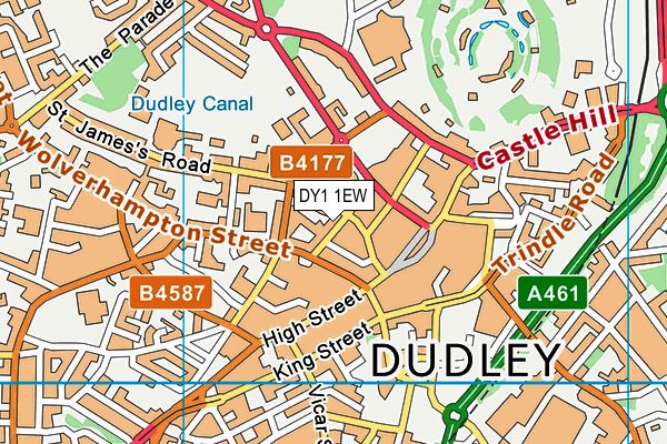 DY1 1EW map - OS VectorMap District (Ordnance Survey) DY1 1EW map - OS VectorMap District (Ordnance Survey)