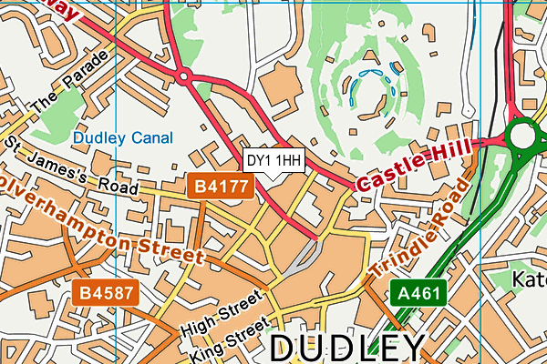 DY1 1HH map - OS VectorMap District (Ordnance Survey) DY1 1HH map - OS VectorMap District (Ordnance Survey)