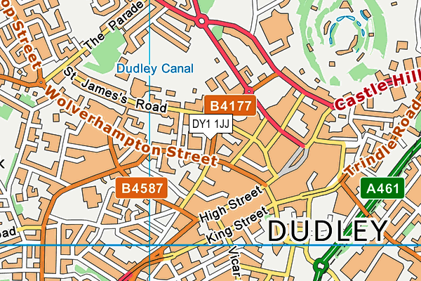 DY1 1JJ map - OS VectorMap District (Ordnance Survey) DY1 1JJ map - OS VectorMap District (Ordnance Survey)