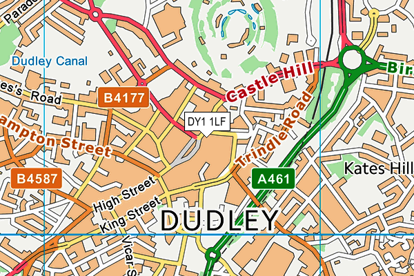 DY1 1LF map - OS VectorMap District (Ordnance Survey)