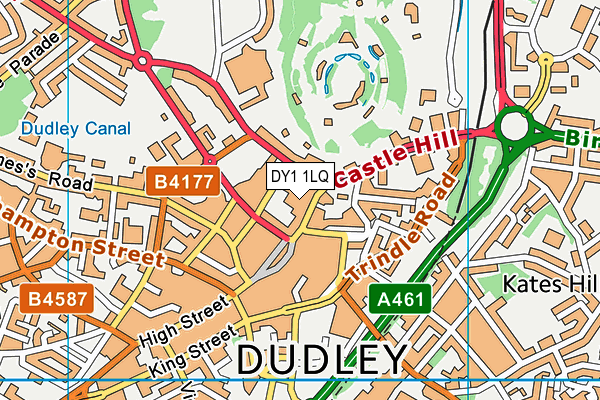 DY1 1LQ map - OS VectorMap District (Ordnance Survey)