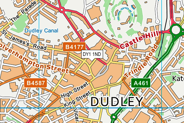 DY1 1ND map - OS VectorMap District (Ordnance Survey) DY1 1ND map - OS VectorMap District (Ordnance Survey)