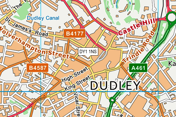 DY1 1NS map - OS VectorMap District (Ordnance Survey) DY1 1NS map - OS VectorMap District (Ordnance Survey)