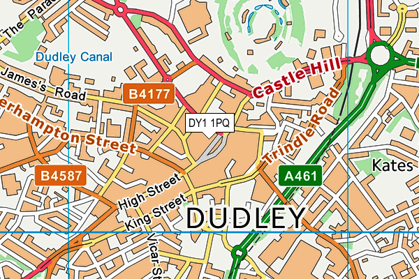 DY1 1PQ map - OS VectorMap District (Ordnance Survey) DY1 1PQ map - OS VectorMap District (Ordnance Survey)