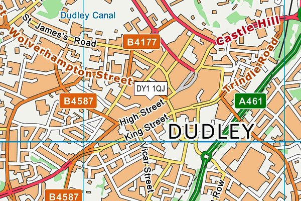 DY1 1QJ map - OS VectorMap District (Ordnance Survey) DY1 1QJ map - OS VectorMap District (Ordnance Survey)