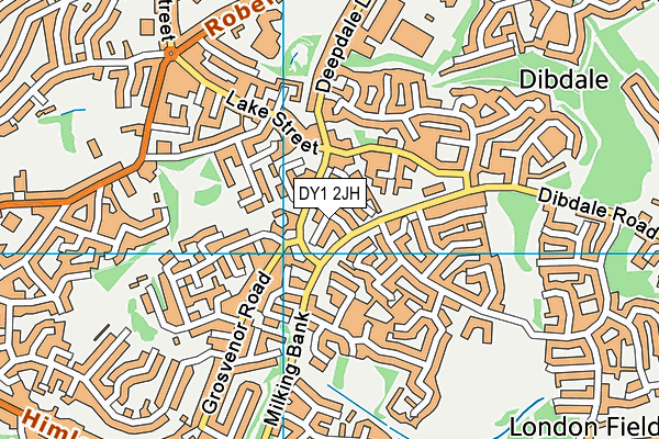 DY1 2JH map - OS VectorMap District (Ordnance Survey) DY1 2JH map - OS VectorMap District (Ordnance Survey)