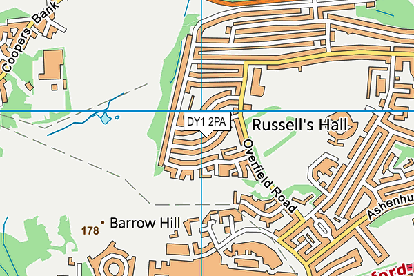 DY1 2PA map - OS VectorMap District (Ordnance Survey) DY1 2PA map - OS VectorMap District (Ordnance Survey)