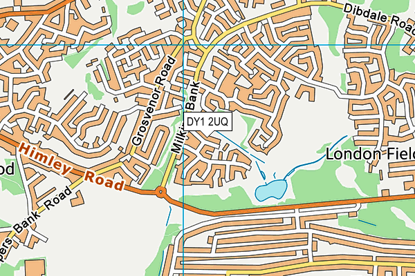 DY1 2UQ map - OS VectorMap District (Ordnance Survey)