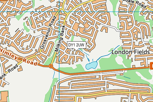 DY1 2UW map - OS VectorMap District (Ordnance Survey) DY1 2UW map - OS VectorMap District (Ordnance Survey)