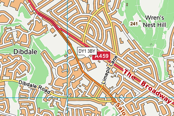 DY1 3BY map - OS VectorMap District (Ordnance Survey) DY1 3BY map - OS VectorMap District (Ordnance Survey)