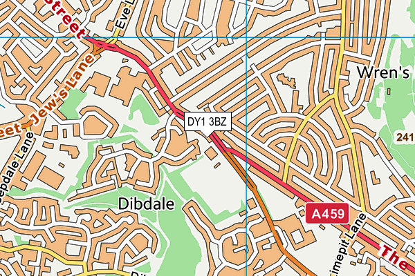 DY1 3BZ map - OS VectorMap District (Ordnance Survey) DY1 3BZ map - OS VectorMap District (Ordnance Survey)