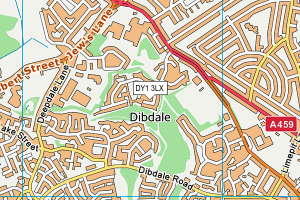 DY1 3LX map - OS VectorMap District (Ordnance Survey) DY1 3LX map - OS VectorMap District (Ordnance Survey)