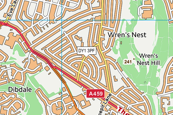 DY1 3PF map - OS VectorMap District (Ordnance Survey) DY1 3PF map - OS VectorMap District (Ordnance Survey)