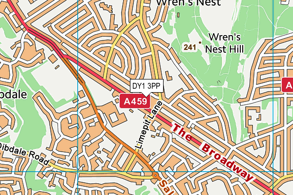 DY1 3PP map - OS VectorMap District (Ordnance Survey) DY1 3PP map - OS VectorMap District (Ordnance Survey)