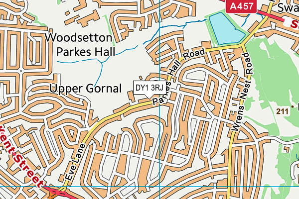 DY1 3RJ map - OS VectorMap District (Ordnance Survey) DY1 3RJ map - OS VectorMap District (Ordnance Survey)
