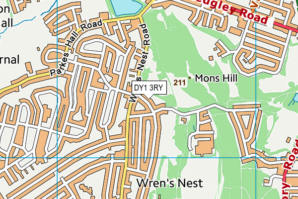 DY1 3RY map - OS VectorMap District (Ordnance Survey) DY1 3RY map - OS VectorMap District (Ordnance Survey)