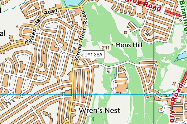 DY1 3SA map - OS VectorMap District (Ordnance Survey) DY1 3SA map - OS VectorMap District (Ordnance Survey)