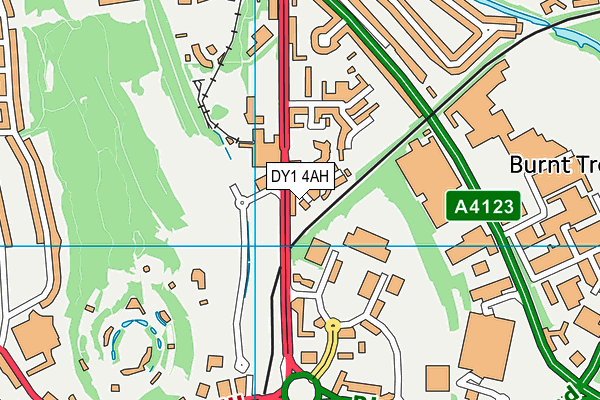 DY1 4AH map - OS VectorMap District (Ordnance Survey)