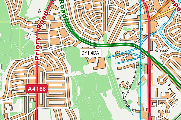 DY1 4DA map - OS VectorMap District (Ordnance Survey) DY1 4DA map - OS VectorMap District (Ordnance Survey)