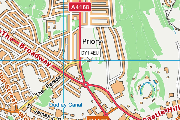 DY1 4EU map - OS VectorMap District (Ordnance Survey) DY1 4EU map - OS VectorMap District (Ordnance Survey)