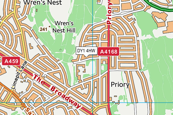 DY1 4HW map - OS VectorMap District (Ordnance Survey) DY1 4HW map - OS VectorMap District (Ordnance Survey)