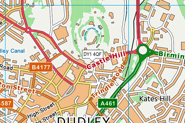 DY1 4QF map - OS VectorMap District (Ordnance Survey) DY1 4QF map - OS VectorMap District (Ordnance Survey)