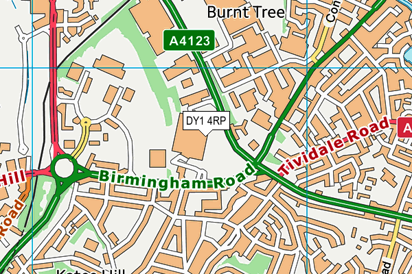 DY1 4RP map - OS VectorMap District (Ordnance Survey) DY1 4RP map - OS VectorMap District (Ordnance Survey)