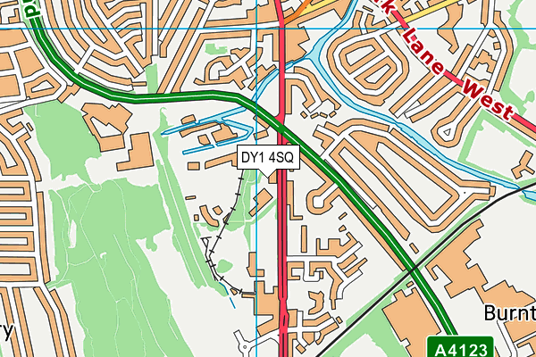 DY1 4SQ map - OS VectorMap District (Ordnance Survey) DY1 4SQ map - OS VectorMap District (Ordnance Survey)