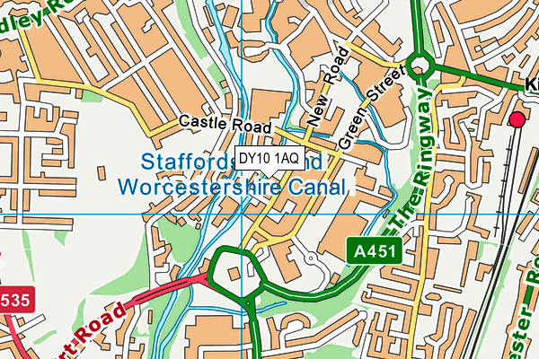 DY10 1AQ map - OS VectorMap District (Ordnance Survey)