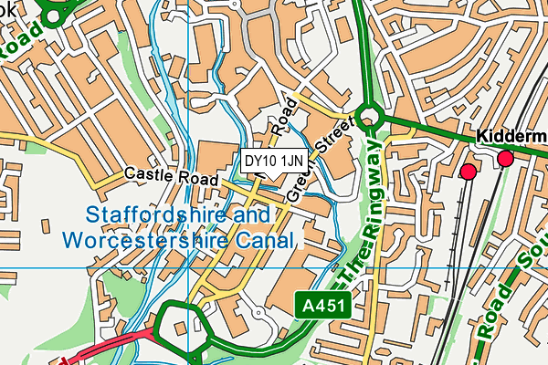 DY10 1JN map - OS VectorMap District (Ordnance Survey) DY10 1JN map - OS VectorMap District (Ordnance Survey)
