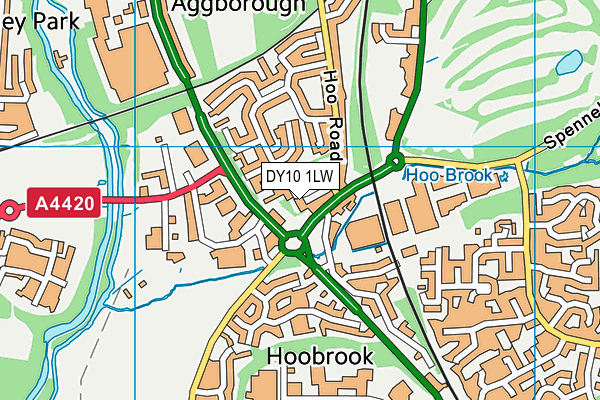 DY10 1LW map - OS VectorMap District (Ordnance Survey) DY10 1LW map - OS VectorMap District (Ordnance Survey)