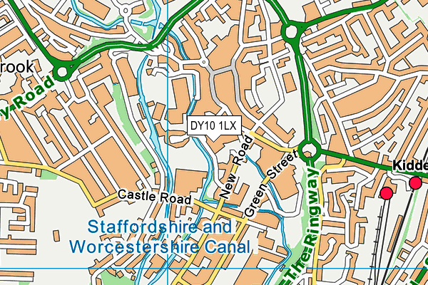 DY10 1LX map - OS VectorMap District (Ordnance Survey)