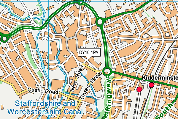 DY10 1PA map - OS VectorMap District (Ordnance Survey)