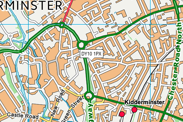 DY10 1PX map - OS VectorMap District (Ordnance Survey)