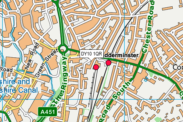 DY10 1QR map - OS VectorMap District (Ordnance Survey) DY10 1QR map - OS VectorMap District (Ordnance Survey)