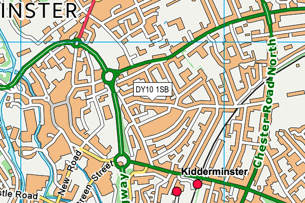 DY10 1SB map - OS VectorMap District (Ordnance Survey) DY10 1SB map - OS VectorMap District (Ordnance Survey)
