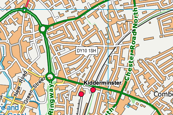 DY10 1SH map - OS VectorMap District (Ordnance Survey) DY10 1SH map - OS VectorMap District (Ordnance Survey)