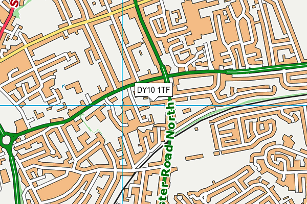 DY10 1TF map - OS VectorMap District (Ordnance Survey) DY10 1TF map - OS VectorMap District (Ordnance Survey)