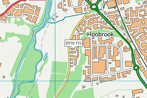 DY10 1YJ map - OS VectorMap District (Ordnance Survey) DY10 1YJ map - OS VectorMap District (Ordnance Survey)