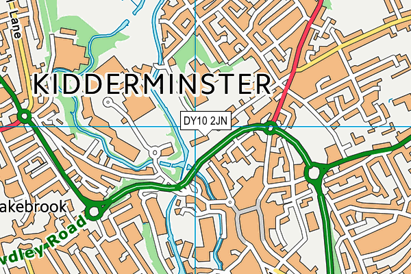 DY10 2JN map - OS VectorMap District (Ordnance Survey)