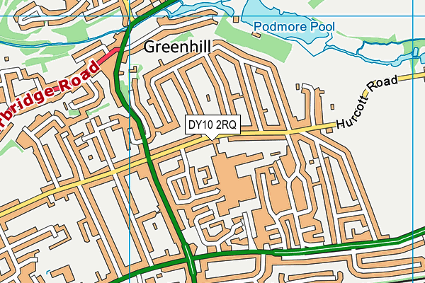 DY10 2RQ map - OS VectorMap District (Ordnance Survey) DY10 2RQ map - OS VectorMap District (Ordnance Survey)